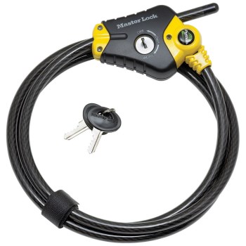 Master Lock Python Adjustable Locking Cable - 6 Ft x 3/8"