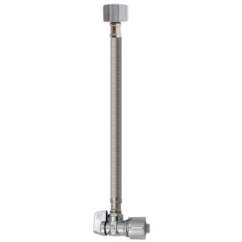 Plumb Pak Quick Lock Angle Valve with Supply Line - 12"