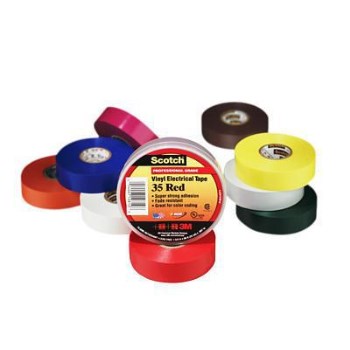 Scotch Vinyl Electrical Tape, Green ~ 3/4" x 66'