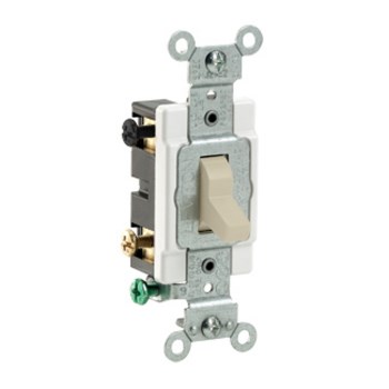 Leviton Quiet Switch, 4-Way, Ivory - 15 Amp