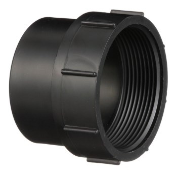Charlotte Pipe ABS DWV Cleanout Adapter - 3"