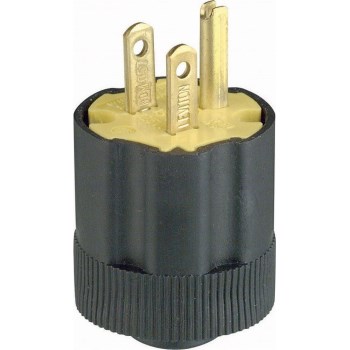 Grounding Plug, 3-Wire - 15 Amp