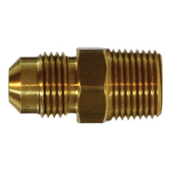 Male Half Union - Brass - 3/8 x 1/2 inch