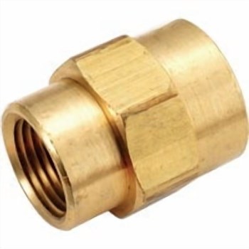 Lead Free Brass Reducing Coupling - 3/8" x 1/4"