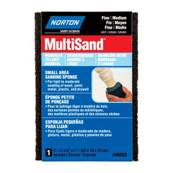 Norton MultiSand Sanding Sponge - Fine/Medium Grit