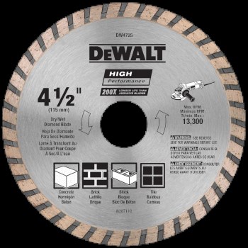 High Performance Masonry Diamond Blade - 4-1/2"