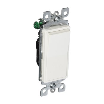 Decora Rocker Switch, Non-Illuminated - 15A, White