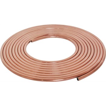 Soft Copper Tubing, Type L - 1/4" x 60 Ft