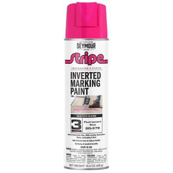 Inverted Marking Paint, Fluorescent Pink - 15 oz