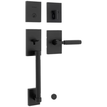 Kwikset Prava Handleset, Matte Black - SmartKey