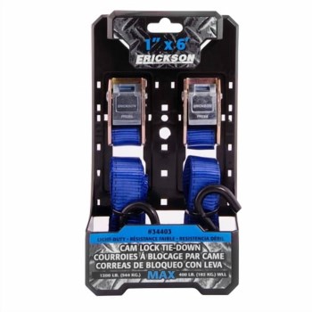 Cam Lock Tie-Downs - 1" x 6 Ft