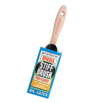 Proform Stiffy Paint Brush, Oval Handle - 2-1/2"