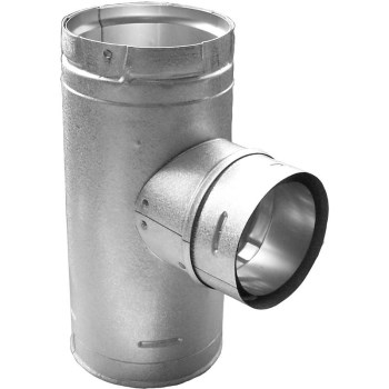 DuraVent PelletVent Pro Increaser Tee with Clean-Out - 3" to 4"