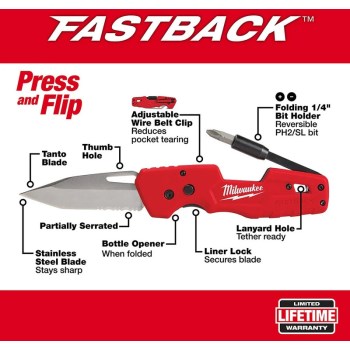 FASTBACK 5-in-1 Folding Knife