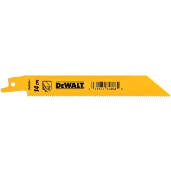 Reciprocating Saw Blade, 6", 14 TPI - 5-Pack