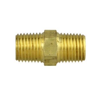 Anderson Metals Lead Free Brass Hex Nipple - 1/8"