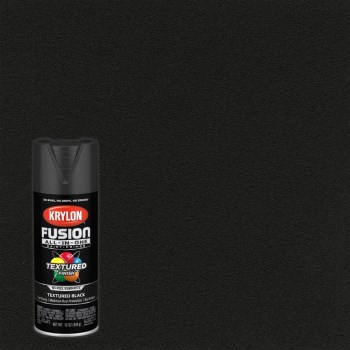 Krylon Fusion Spray Paint, Textured Black - 12 oz