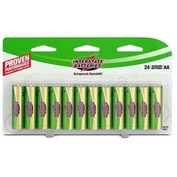 Interstate Alkaline Battery - AA, 24pk