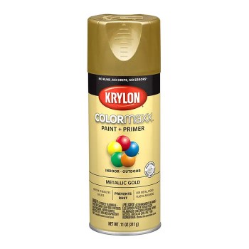 Krylon COLORmaxx Paint+Primer Metallic Spray - Gold