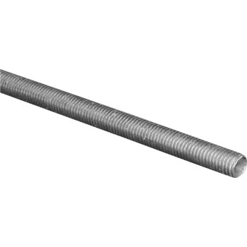 Threaded Rod, Zinc-Plated Steel - #10-24 x 36"