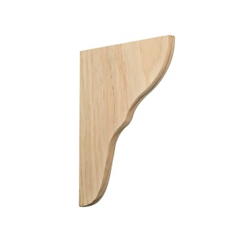 Keyhole Corbel, Unfinished Premium Pine - 3/4" x 7" x 11"