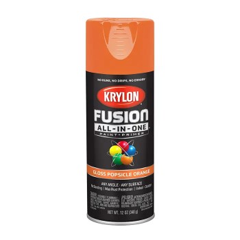 Krylon Fusion Spray Paint, Gloss Popsicle Orange - 12 oz