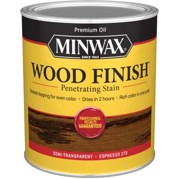 Minwax 70050 Semi-Transparent Wood Stain, Espresso ~ Quart