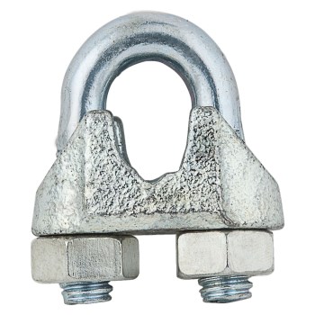 Wire Cable Clamp, Zinc Plated - 5/16"