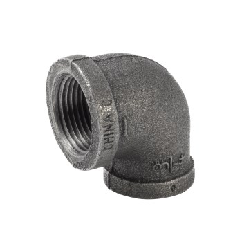 Anvil/Mueller 90-Degree Reducing Elbow, Black - 1" x 3/4"