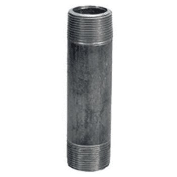 Pipe Nipple, Black Steel - 2" x 10"