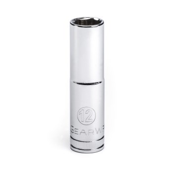 GearWrench Deep Socket - 3/8" Drive, 6-Point Metric, 12mm