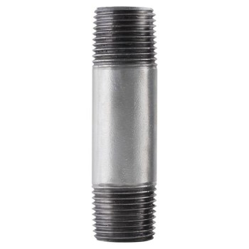 Pipe Nipple, Galvanized Steel - 1" x 4"