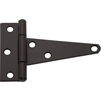 Extra Heavy T-Hinge, Black ~ 4"