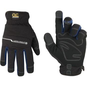WorkRight Winter Gloves, Black ~ Large