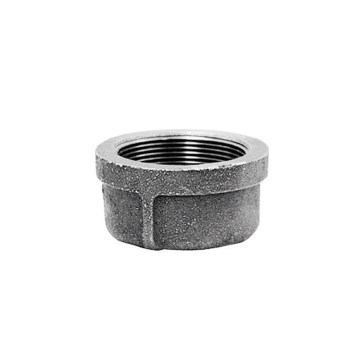 Pipe Cap, Black Steel - 2"