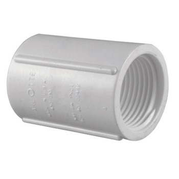 PVC Schedule 40 Coupling, FPT x FPT - 1"