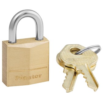 MasterLock 3/4" Solid Brass Padlock - Keyed Different
