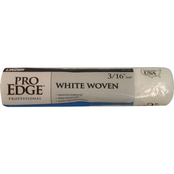 Linzer Pro Edge White Woven Roller Cover - 9" x 3/16" Nap