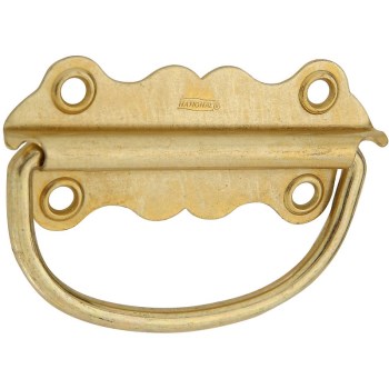 Chest Handle, Bright Brass Finish ~ 3 1/2"