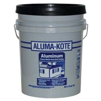 Aluma-Kote Roof Coating, Aluminum Silver Finish ~ 5 Gallon Container