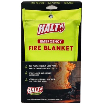 Halt Fire Blanket   PFAS Free  Biodegradable