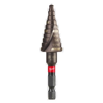 Milwaukee Shockwave Step Bit #3 - 3/16" to 3/4"