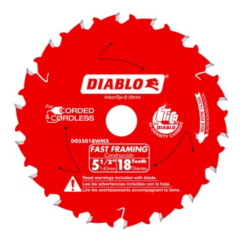 Fast Framing Circular Saw Blade - 5-1/2", 18T