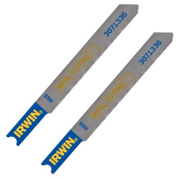 Jigsaw Blade, HSS, 36 TPI - 3-1/4", U-Shank, 2pk