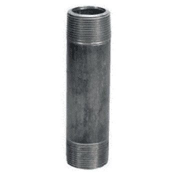 Pipe Nipple, Black Steel - 2" x Close