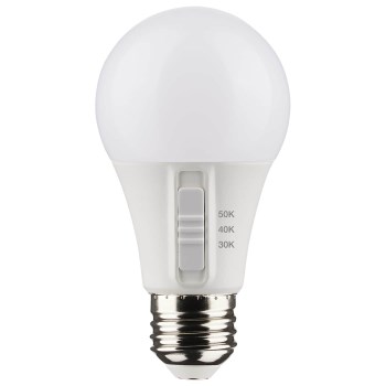 LED A19 Bulb, 3CCT Selectable - 9W (60W Equiv), 4pk