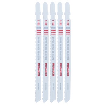 Milwaukee T-Shank Jigsaw Blade - 5-1/4" x 14 TPI, 5pk