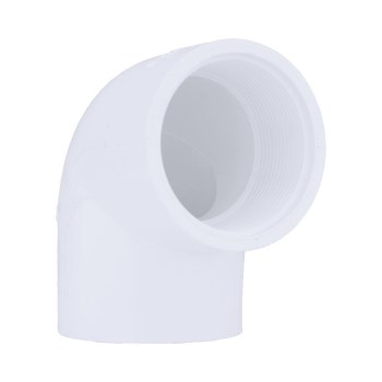 Charlotte Pipe PVC Sch 40 90 Elbow, Slip x FPT - 2"