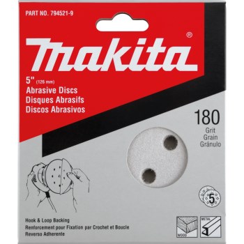 Sanding Disc - 5", 180 Grit, 5pk