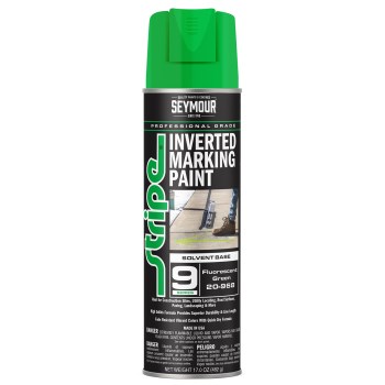 Stripe Inverted Marking Paint, Fluorescent Green - 20 oz